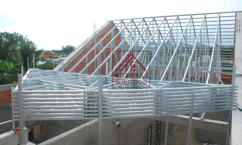 thi công hệ khung kèo thép nhẹ