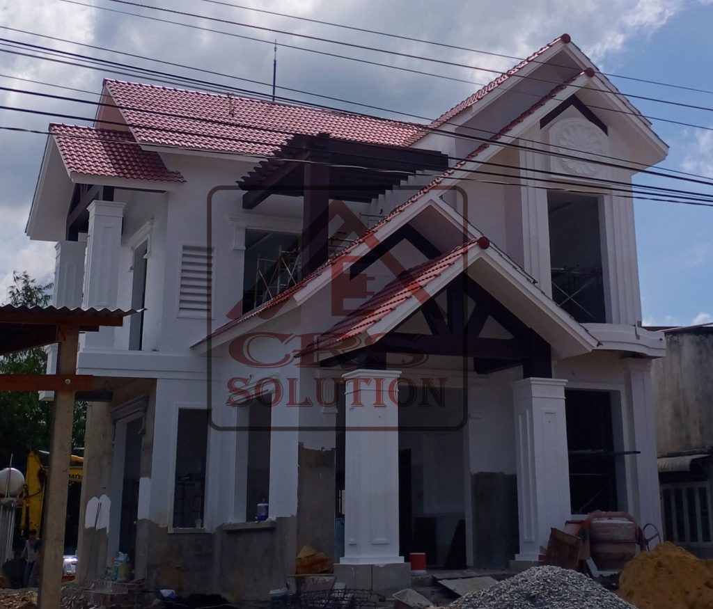 nhà mái ngói 1 tầng