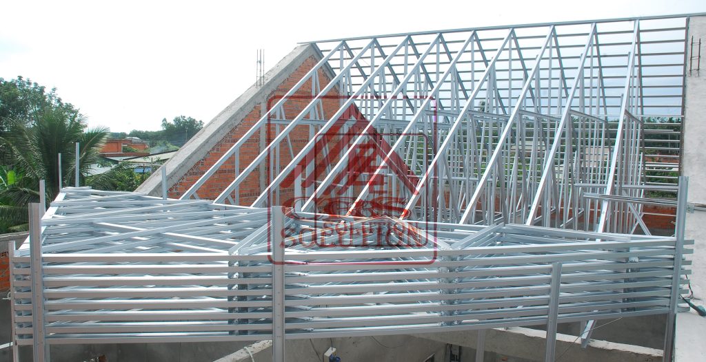 thi công kèo thép nhẹ