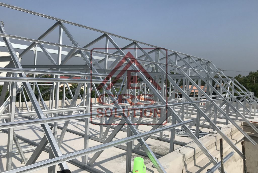 thi công kèo thép nhẹ